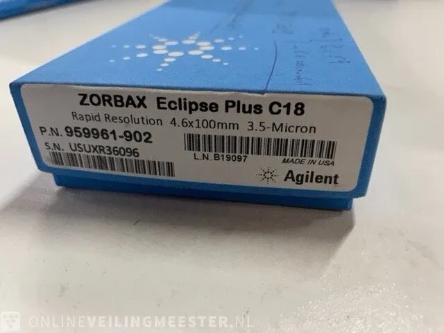 4x hlpc column en toebehoren agilent, zorbax eclipse plus c18 - afbeelding 2 van  11