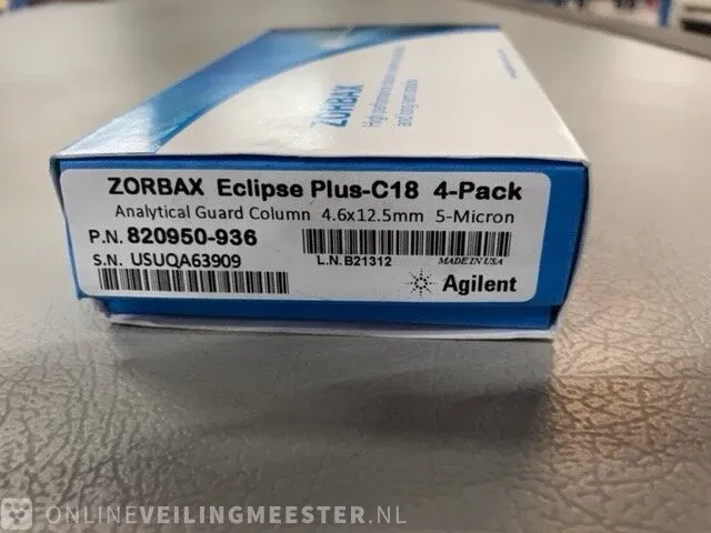 4x hlpc column en toebehoren agilent, zorbax eclipse plus c18 - afbeelding 3 van  11
