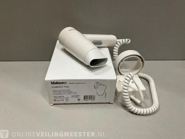 4x hotel föhn valera, compact plus, wit - afbeelding 1 van  1