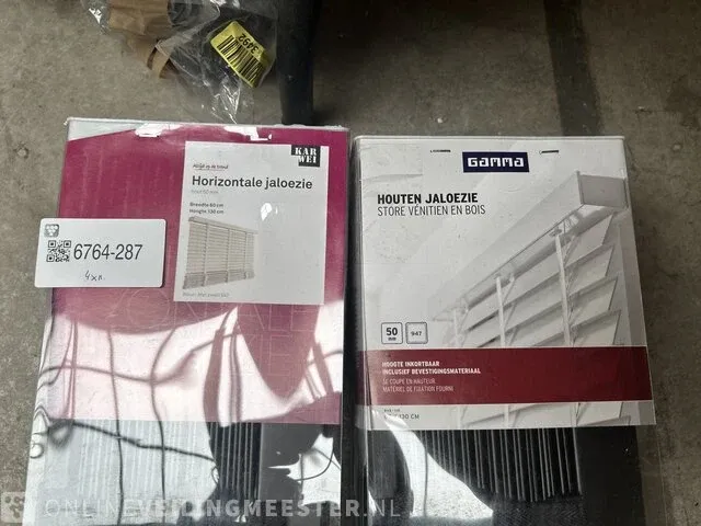 4x houten jaloezie gamma, karwei, zwart - afbeelding 3 van  4