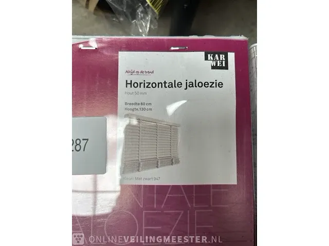 4x houten jaloezie gamma, karwei, zwart - afbeelding 4 van  4
