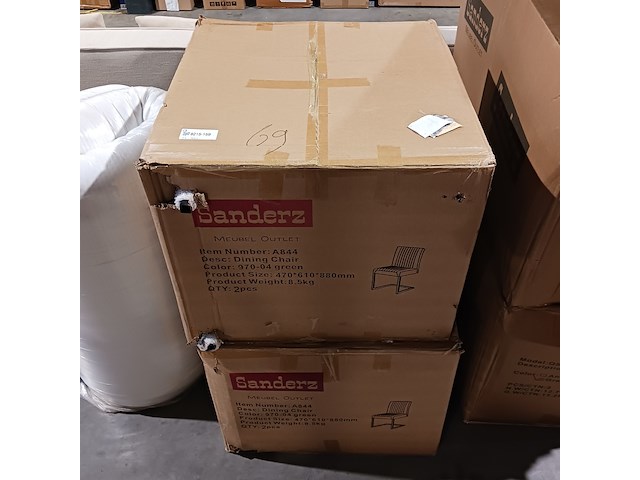 4x industriele eetkamerstoel green, 2025 - afbeelding 3 van  3