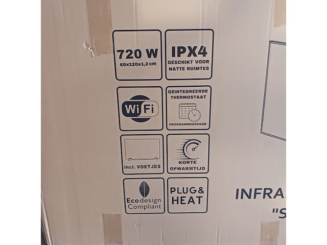 4x infrarood verwarmingspaneel, superia, wit, 2024 - afbeelding 6 van  7