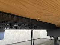 4x instelbaar industrieel bureau 180x90 - massief houten blad - afbeelding 13 van  21