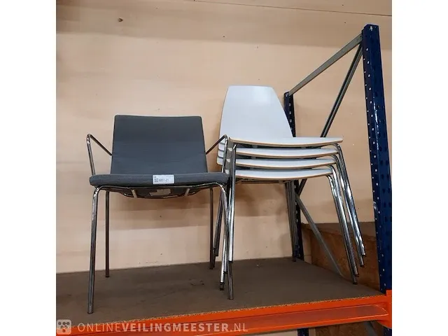4x kantine stoel en 1x vergaderstoel - afbeelding 3 van  11
