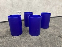 4x kartell - design prullenbak - blauw - afbeelding 3 van  4