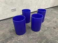 4x kartell - design prullenbak - blauw - afbeelding 4 van  4