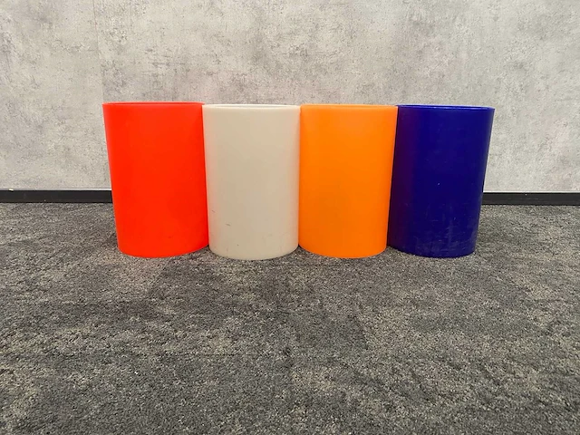 4x kartell - design prullenbak - multicolor - afbeelding 3 van  5