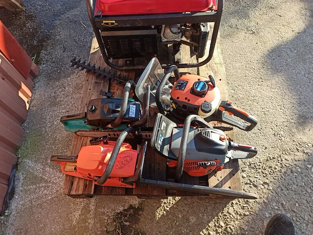 4x kettingzaag, 1x aggregaat o.a. hitachi en top craft - afbeelding 7 van  22