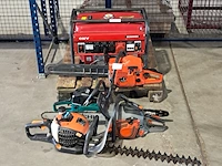 4x kettingzaag, 1x aggregaat o.a. hitachi en top craft - afbeelding 1 van  22