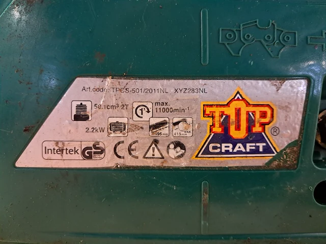 4x kettingzaag, 1x aggregaat o.a. hitachi en top craft - afbeelding 22 van  22