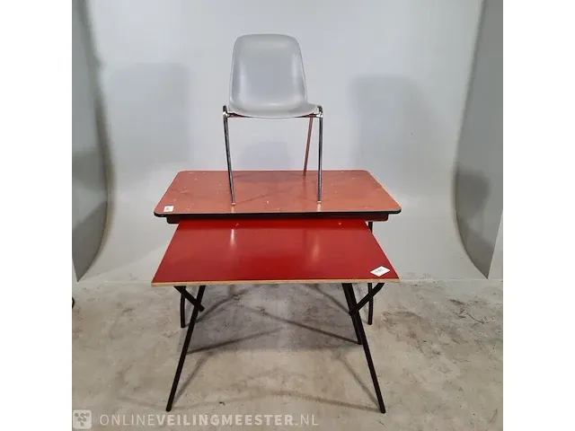 4x klaptafel en 4x kantinestoel o.a. baljet - afbeelding 1 van  14