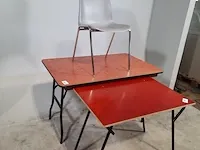 4x klaptafel en 4x kantinestoel o.a. baljet - afbeelding 7 van  14