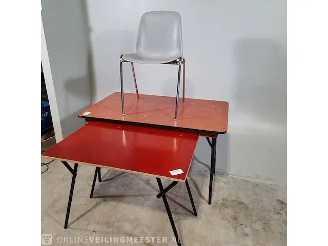 4x klaptafel en 4x kantinestoel o.a. baljet - afbeelding 8 van  14