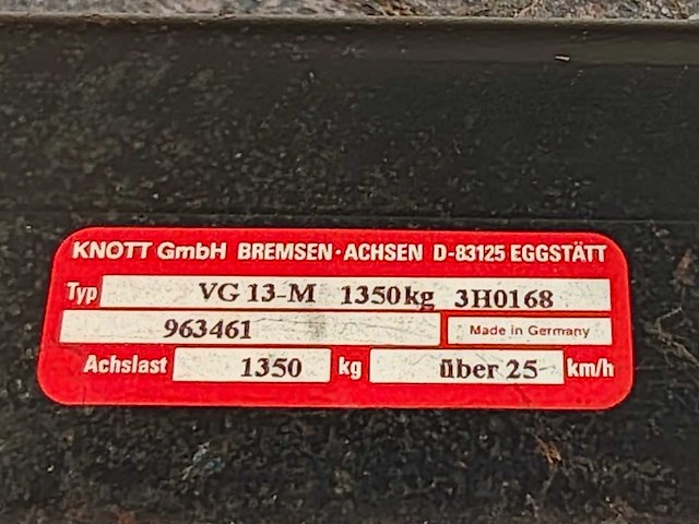 4x knott - vg13-m - aanhanger assen - afbeelding 5 van  6