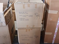 4x kuip velvet eetkamerstoel black, sanderz, zwart, 2025 - afbeelding 2 van  2