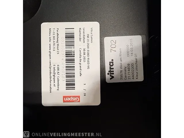 4x kuipstoel vitra, eames - afbeelding 8 van  9
