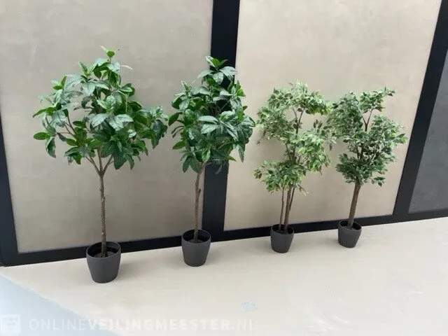 4x kunstplant in pot - afbeelding 1 van  6