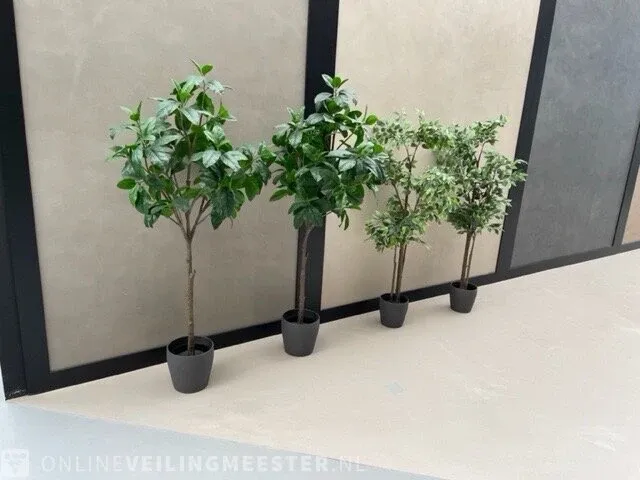 4x kunstplant in pot - afbeelding 2 van  6