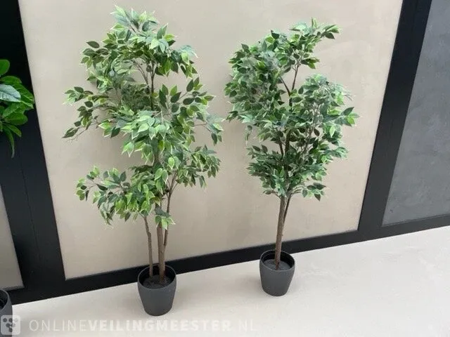 4x kunstplant in pot - afbeelding 3 van  6