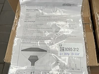 4x lantaarn led lamp met kap, 1x lantaarn led lamp zonder kap 20x4000k ip65 lightwell friso kramer - afbeelding 2 van  10