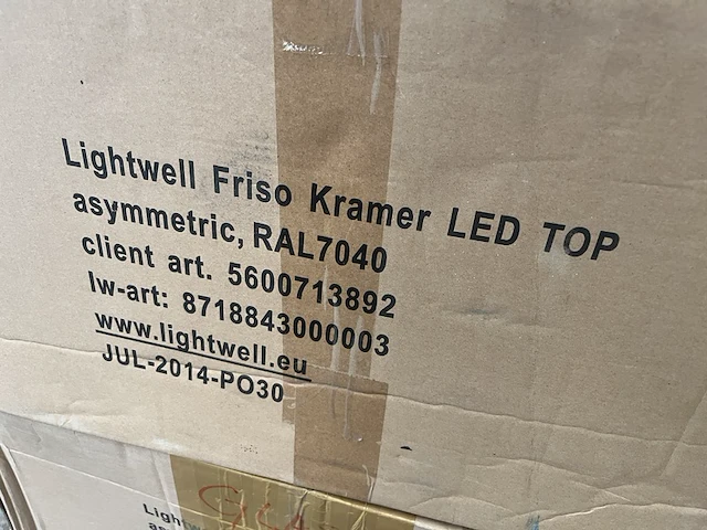 4x lantaarn led lamp met kap, 1x lantaarn led lamp zonder kap 20x4000k ip65 lightwell friso kramer - afbeelding 10 van  10