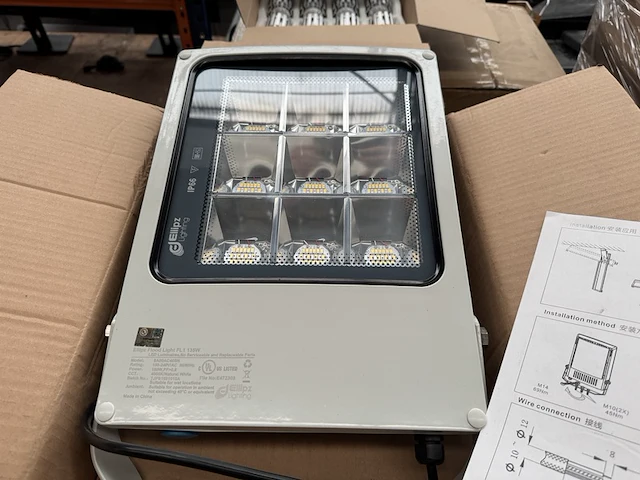 4x led flood light fl1 135w 4000k ellipz lighting - afbeelding 1 van  5