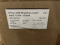 4x led highbay light hbu/bouwlamp 150w 4000k ip66 - afbeelding 4 van  4
