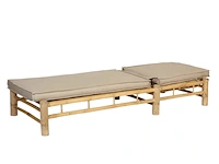 4x ligbedden bamboo, exotan, bruin - afbeelding 8 van  10