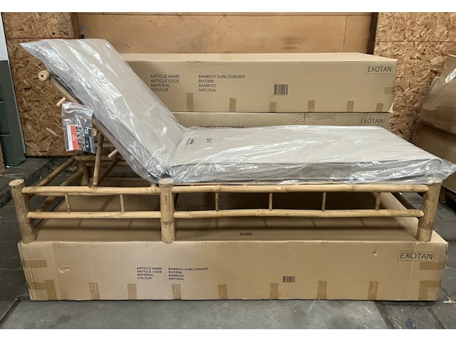 4x ligbedden bamboo, exotan - afbeelding 3 van  10