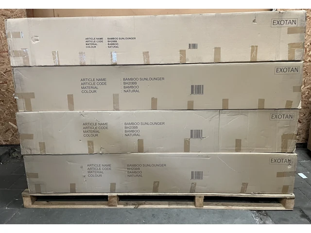4x ligbedden bamboo, exotan - afbeelding 5 van  10