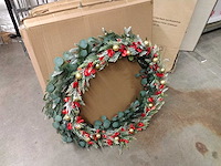 4x luxe grote kerstkransen - afbeelding 1 van  3