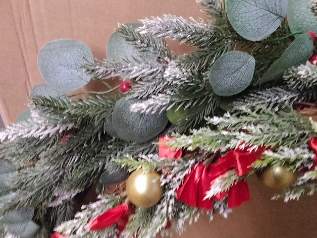 4x luxe grote kerstkransen - afbeelding 2 van  3