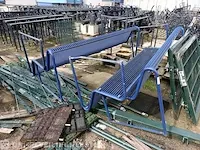 4x metalen parkbank, blauw - afbeelding 3 van  4