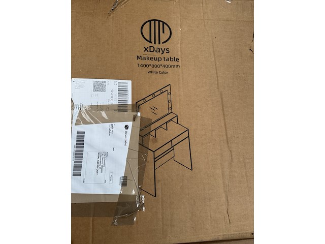 4x mix pallet retouren w.o. make-up tafels, wasmanden en stellingkasten w.o. xdays, - afbeelding 9 van  21