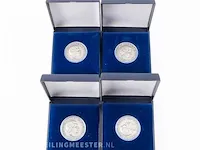 4x munten koningin juliana 1948-1980 - afbeelding 1 van  5