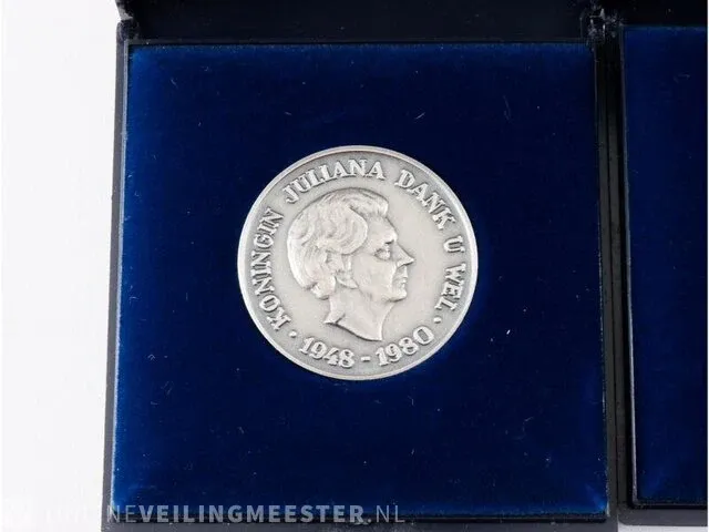 4x munten koningin juliana 1948-1980 - afbeelding 5 van  5