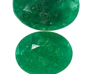 4x natuurlijke emerald - 21.70ct ( totaal ), groen - afbeelding 2 van  2