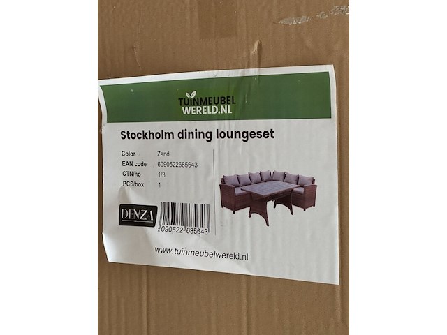 4x onderdeel stockholm dining loungeset (3x 1/3, 1x 3/3), denza - afbeelding 3 van  5