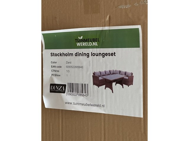 4x onderdeel stockholm dining loungeset (3x 1/3, 1x 3/3), denza - afbeelding 5 van  5