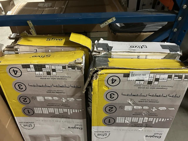 4x opbergkast 9 vakken 100,5x100,5x32 cm 5five - afbeelding 2 van  4