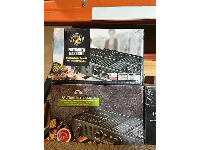 4x opvouwbare gasbarbecue met transporttas meateor - afbeelding 3 van  5