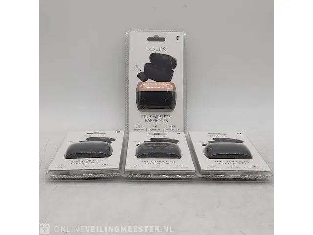 4x paar oordopjes solix, true wireless earphones - afbeelding 1 van  9