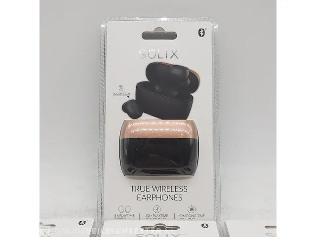 4x paar oordopjes solix, true wireless earphones - afbeelding 2 van  9