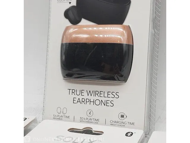 4x paar oordopjes solix, true wireless earphones - afbeelding 4 van  9