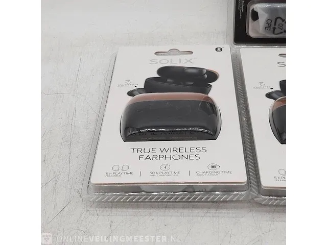4x paar oordopjes solix, true wireless earphones - afbeelding 7 van  9