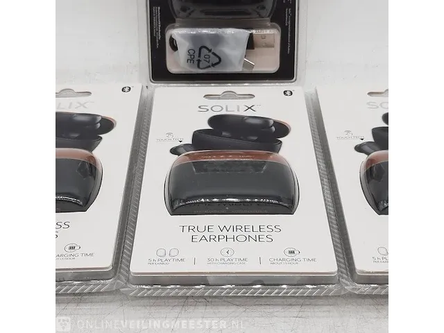 4x paar oordopjes solix, true wireless earphones - afbeelding 8 van  9