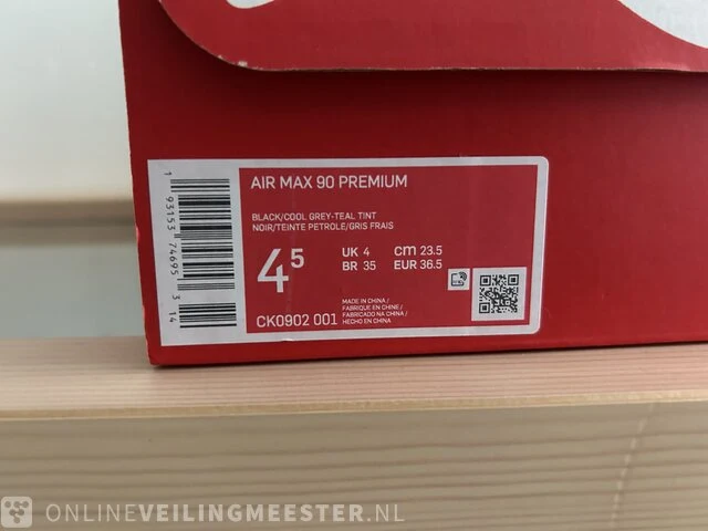 4x paar sneakers maat 36.5 nike, air max 90 - afbeelding 12 van  19