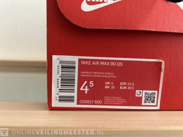 4x paar sneakers maat 36.5 nike, air max 90 - afbeelding 19 van  19