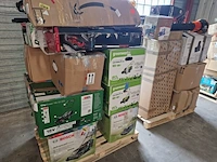 4x pallets tuin/gereedschap, o.a. einhell, bosch, greenworks, makita en worx - afbeelding 2 van  8